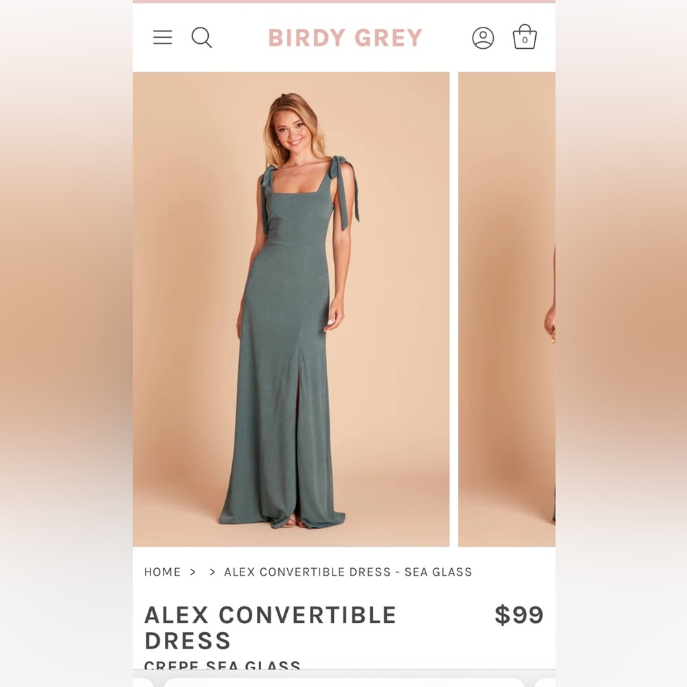 Sea Glass Bridesmaid Dress